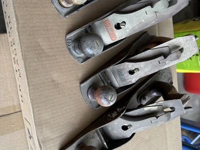 Vintage Hand Planes - Stanley, Dunlap, Bailey - Lot of 4 Woodworking Tools