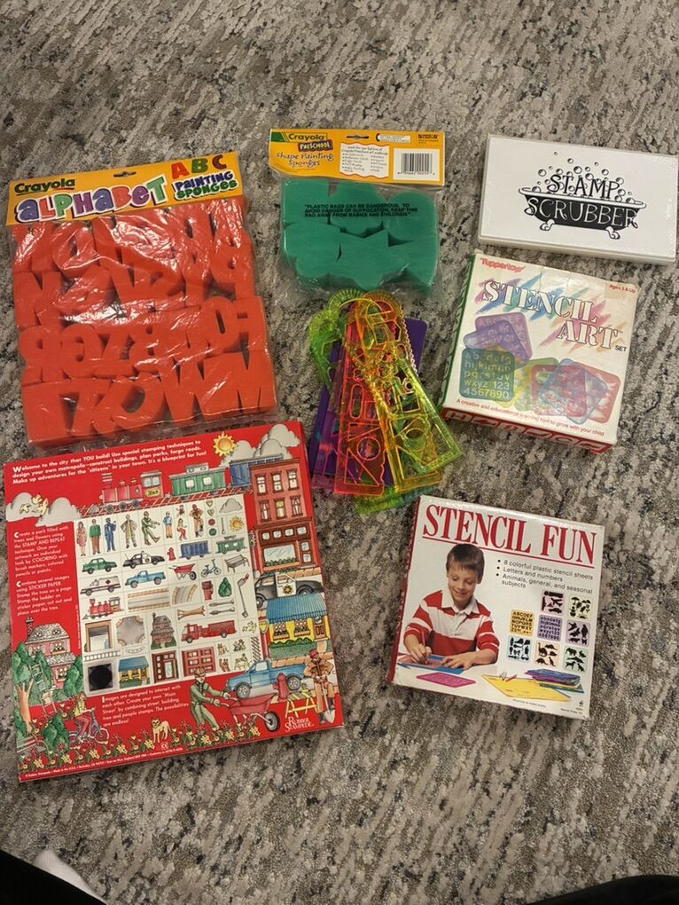 VINTAGE STAMPS + STENCILS