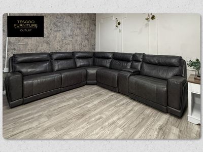 LAURETTA LEATHER RECLINER SECTIONAL