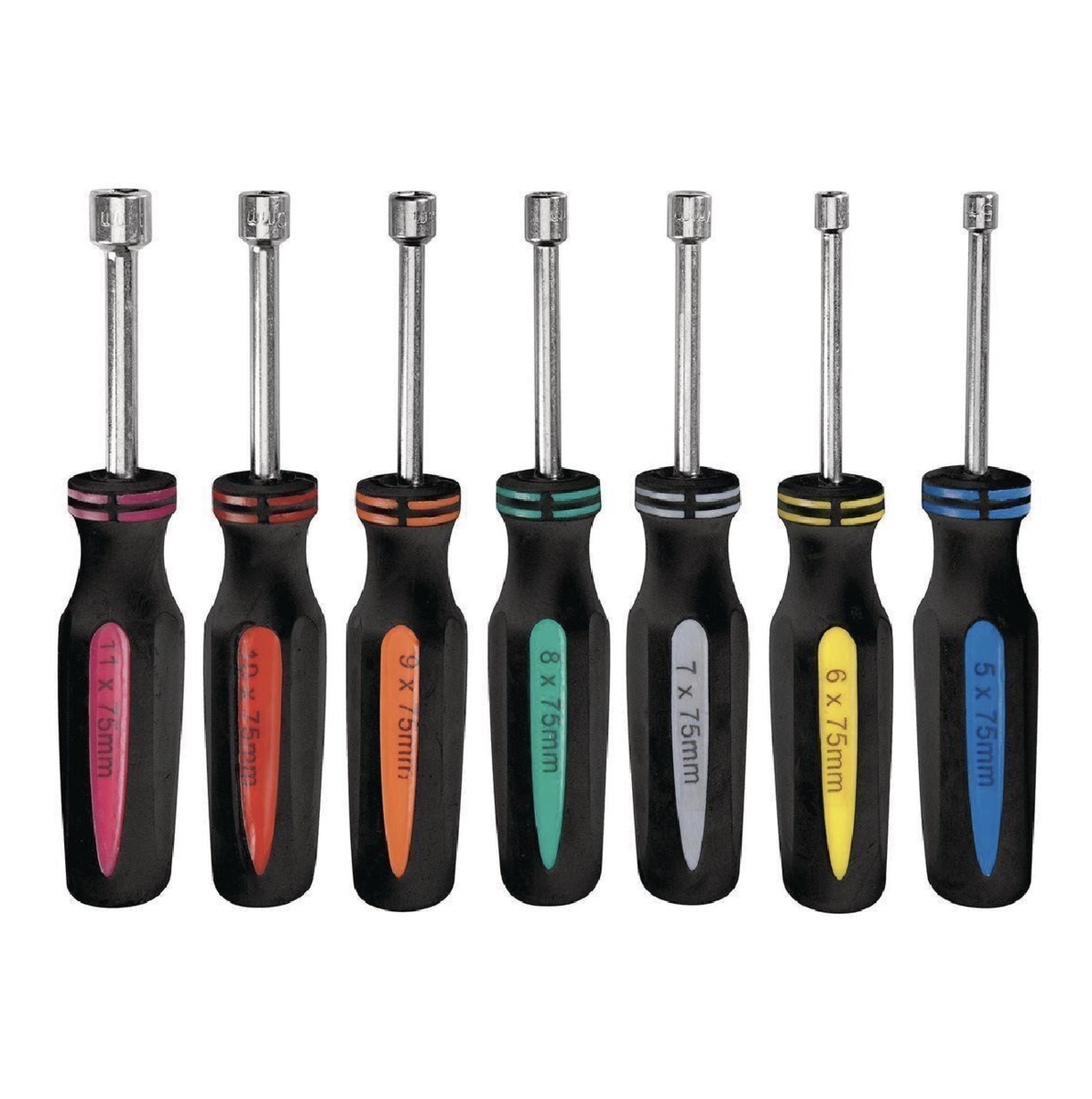 7pc Hollow Shaft Metric Nut Driver Set