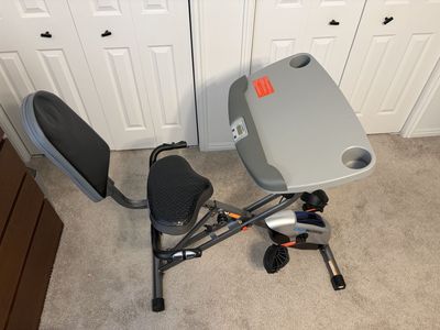 ExerWork Recumbent Exercise Bike With Desk