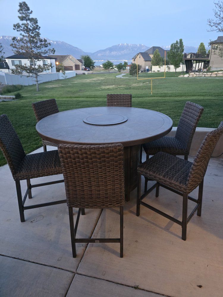 round fire table from costco