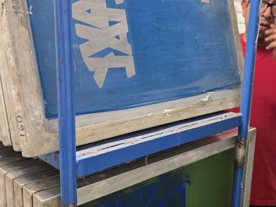 Large Lot of Used Screen Printing Screens - Various Sizes & Mesh Counts