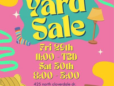 NSL Yard Sale/ Pop-up Boutique