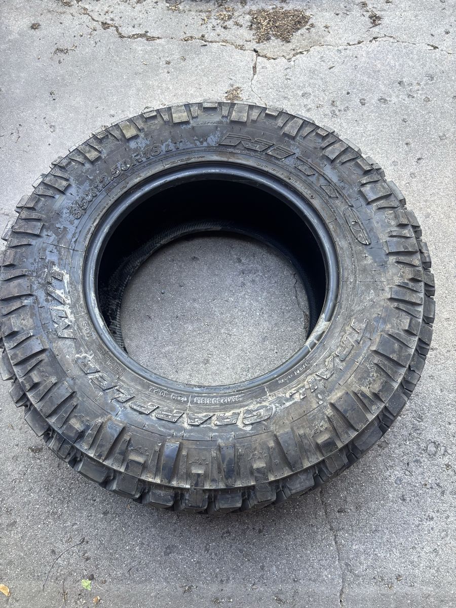 4 Nitto Trail Grapplers + 1 spare 35x12.50R18