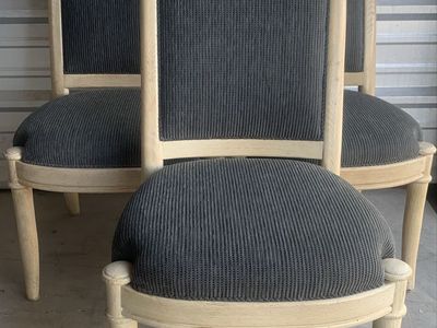 Set Of 8 Vintage High End Henredon Dining Chairs-Designer Maharam Upholstery