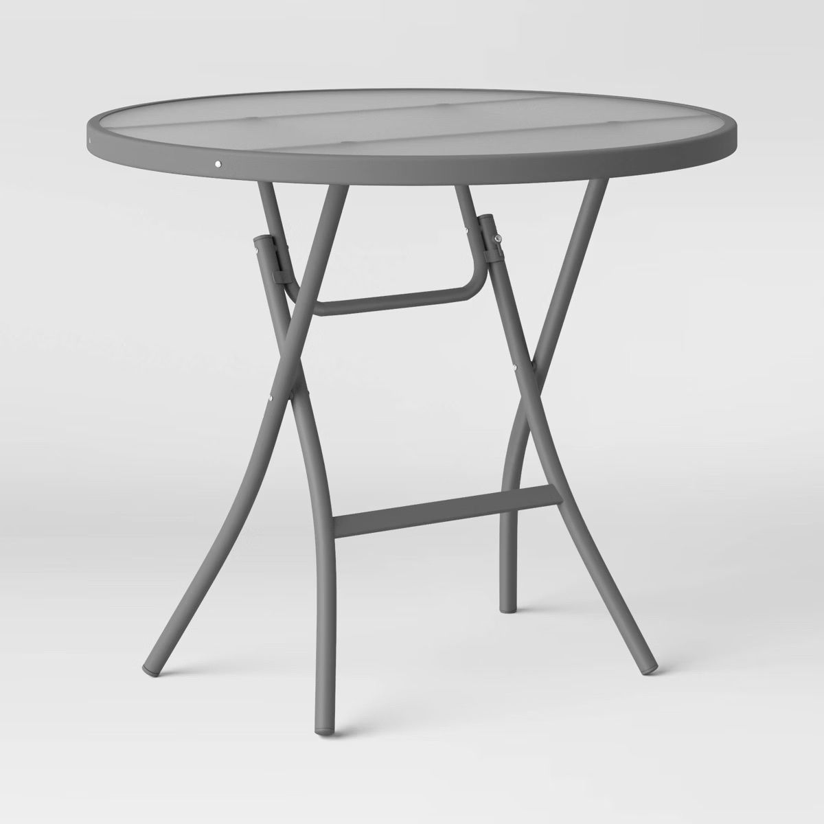 NEW 32" Patio Bistro Table - Clear/Gray