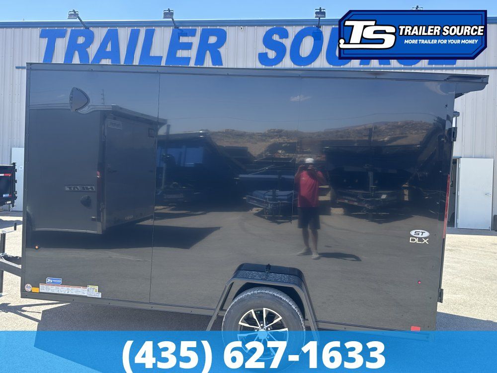 6x12 Look ST DLX Enclosed Cargo Trailer - 6'6" Interior - 3.5K GVWR - .080 PolyCor, Alloy Wheels, Black Out Package, Rear
