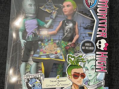 Monster High Manster Deuce Gorgon & Gillington Gil Webber 2-Pack NIB