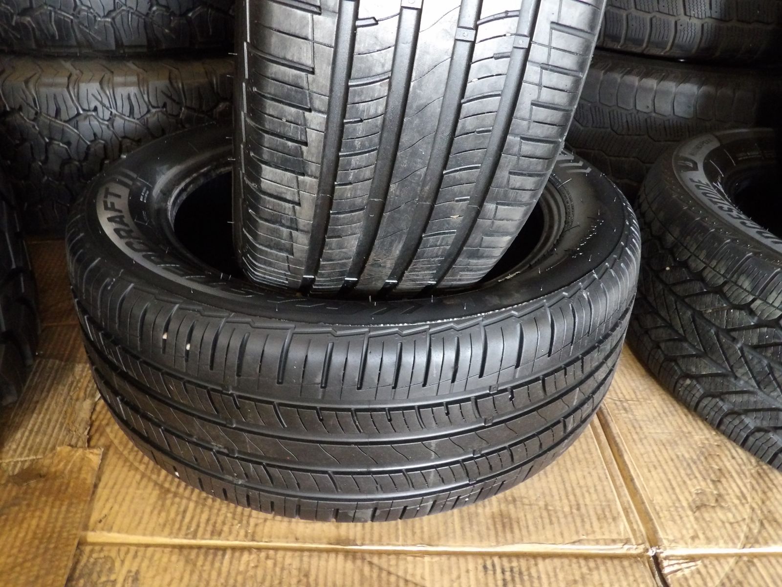 225/50R17 MASTERCRAFT STRATUS A/S PAIR OF TWO USED TIRES 