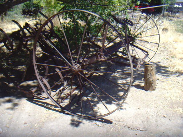 antique hay rake