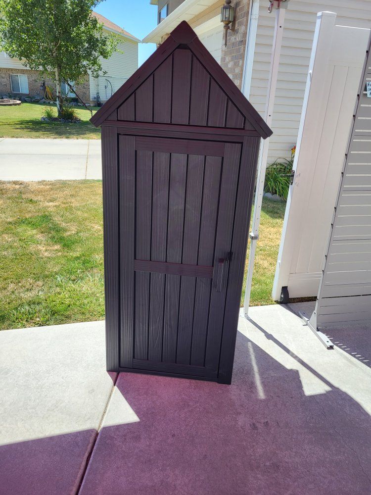 Keter Vertical Lockable Outdoor Storage Shed** Qty-1