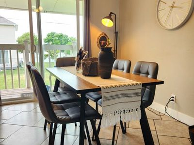 Dining table with chairs