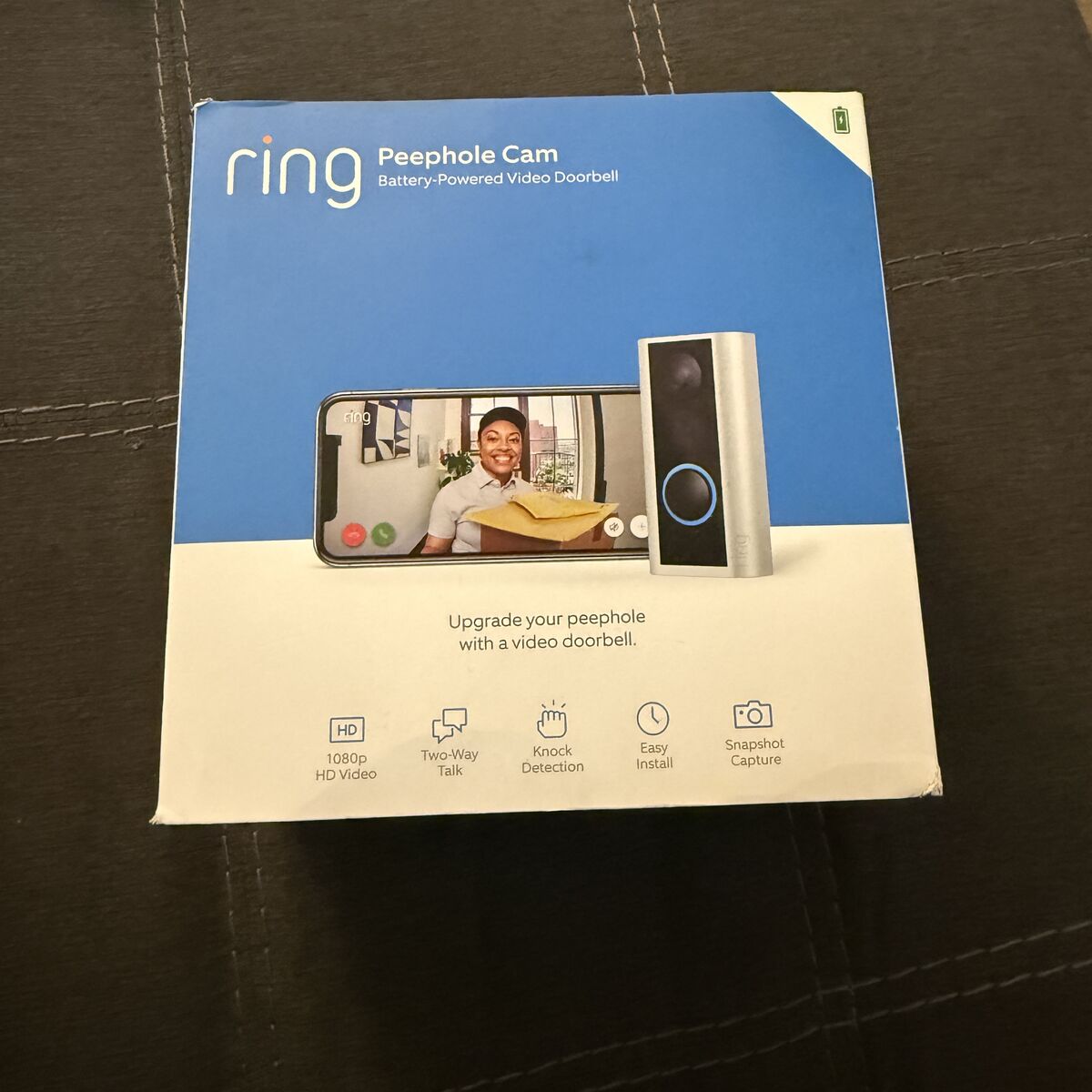 Ring Doorbell Peephole Cam - Like New in Box