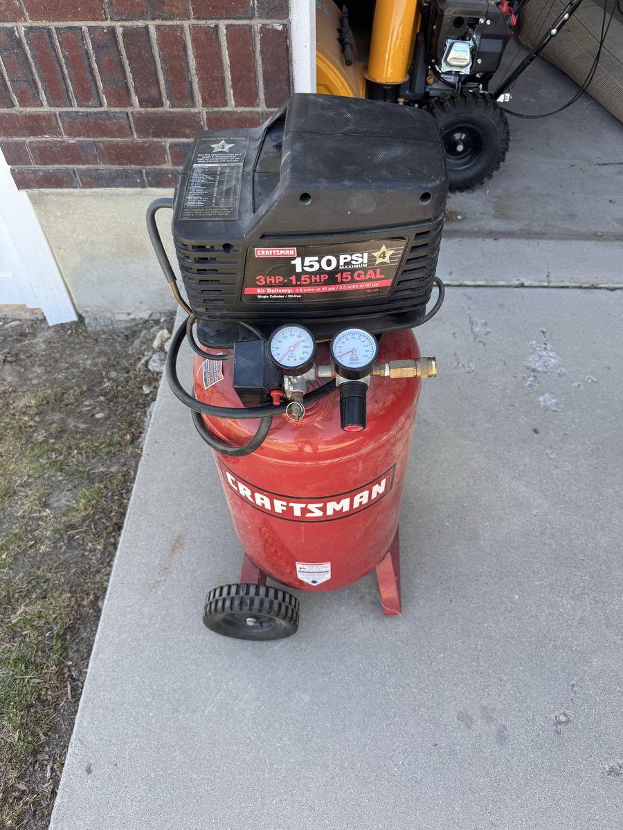 Craftsman 150 PSI 3 HP 1.5 Gallon Portable Electric Air Compressor