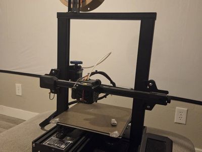 Creality Ender 3 v2 neo 3D Printer come with small amount of filament Black, Used - Ready to Print