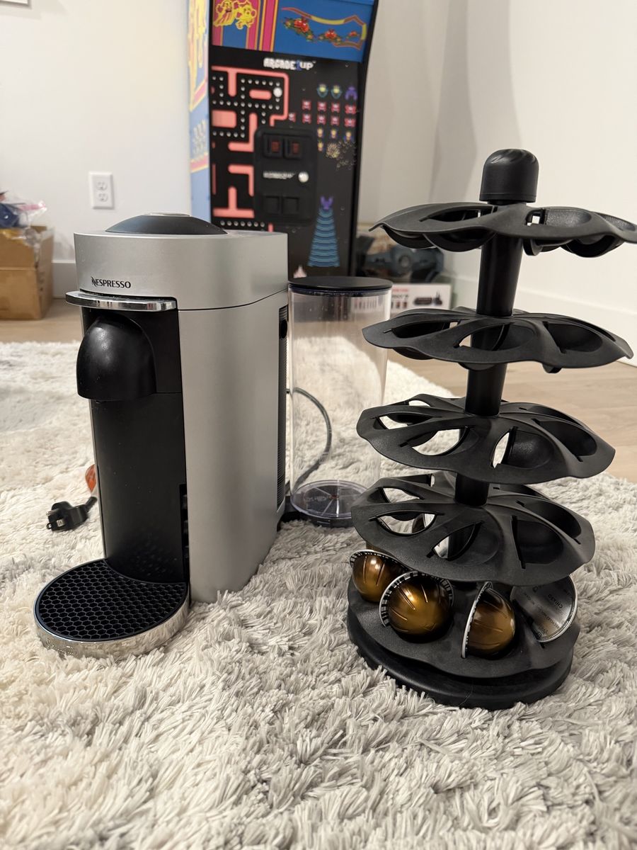 Nespresso Vertuo Coffee Maker with Pod Holder and Pods