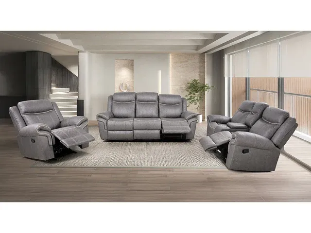 NEW RECLINING Leather SOFA & LOVESEAT  - NEW IN BOX
