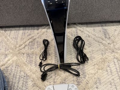 Sony PlayStation 5 PS5 Digital Console w/ Controller & Cords - Used Excellent Condition