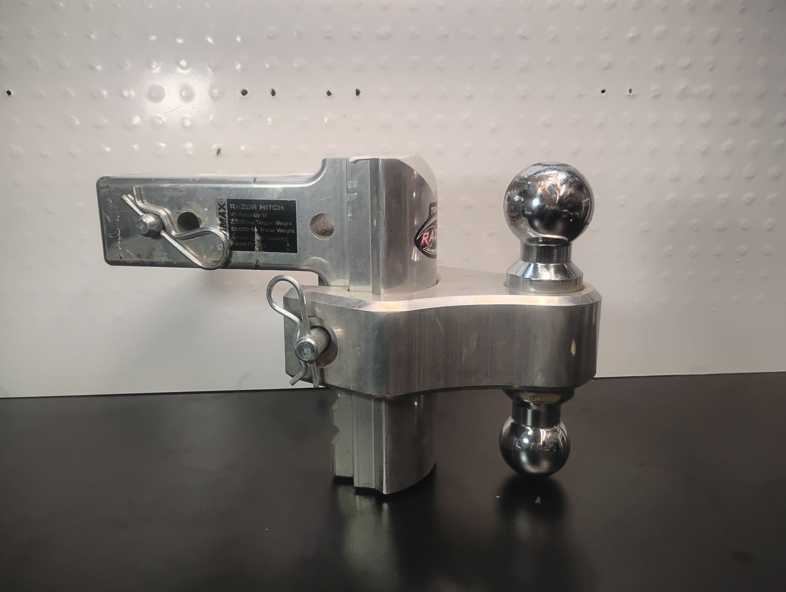 Trimax (TRZ6ALRP) Razor Aluminum Adjustable Dual-Ball Mount Trailer Hitch