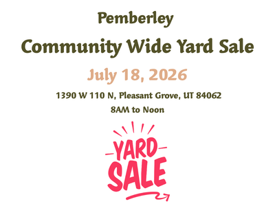 COMMUNITY-WIDE YARD SALE