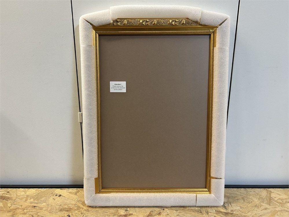 Gold frame - 16.5x23.4 - wooden hanging - brand new