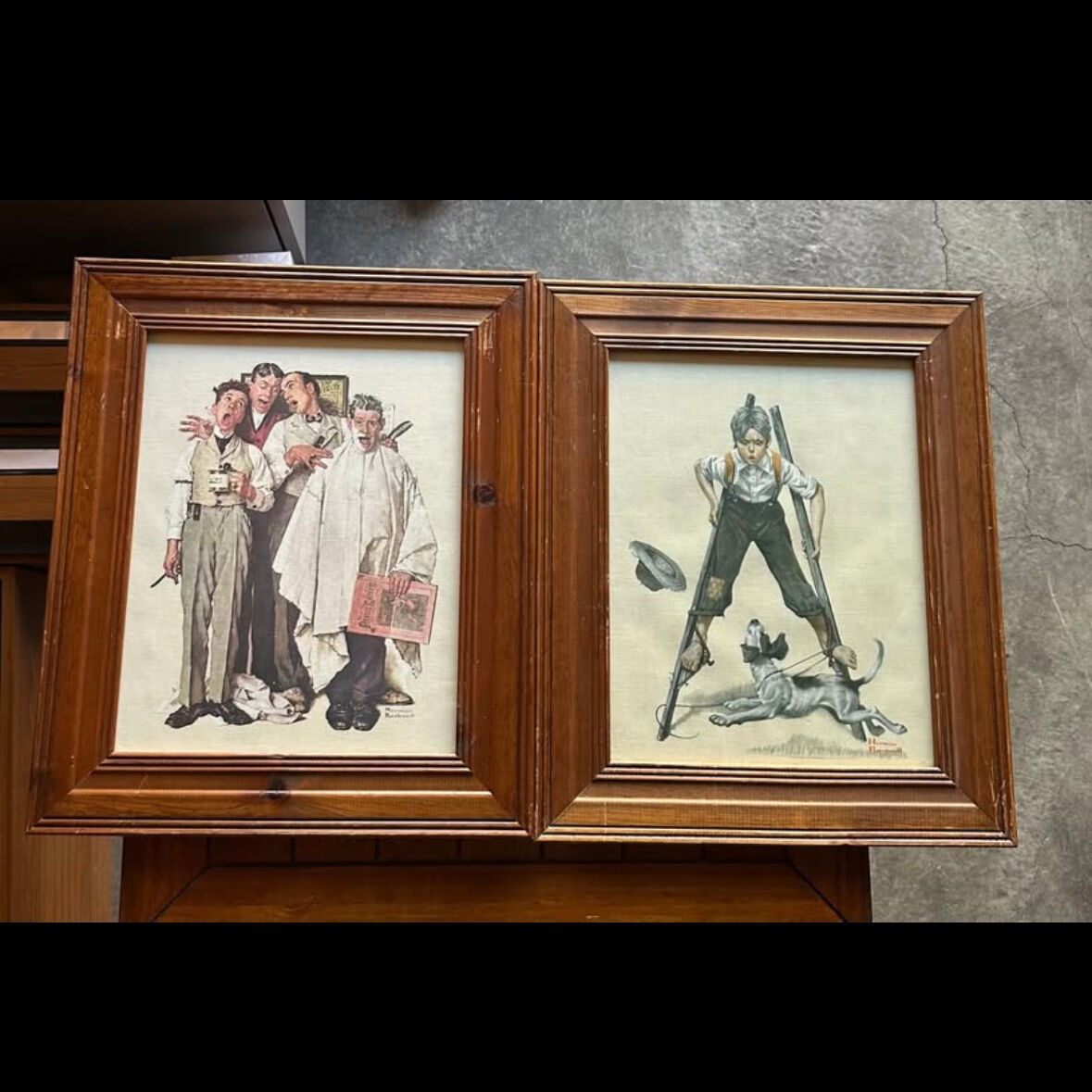 Norman Rockwell SIGNED Framed Art Prints