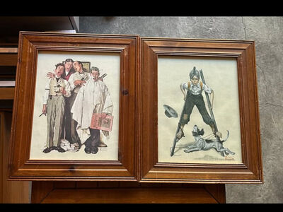 Norman Rockwell SIGNED Framed Art Prints