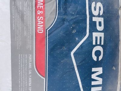 SPEC MIX PL-03 Type S Mortar Mix 80lb Bag - Portland, Lime & Sand for Masonry Projects