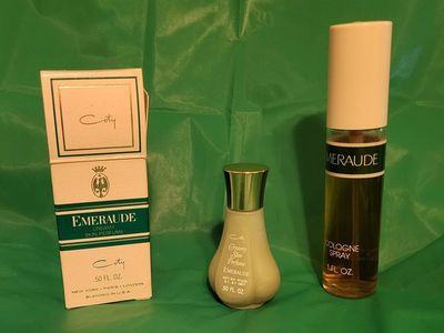 **VINTAGE EMERAUDE PERFUME SET**