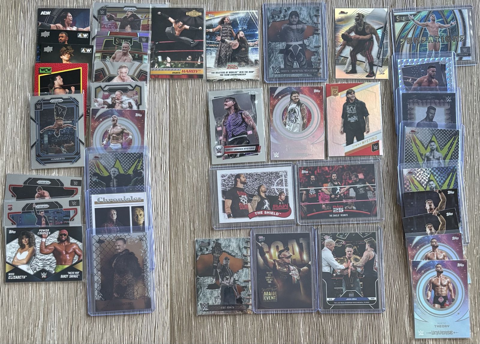 Topps Wwe Aew Trading Card Bundle