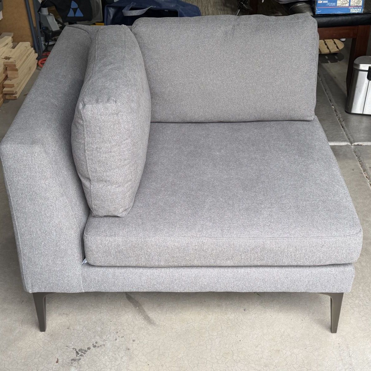 West elm Andes sectional corner