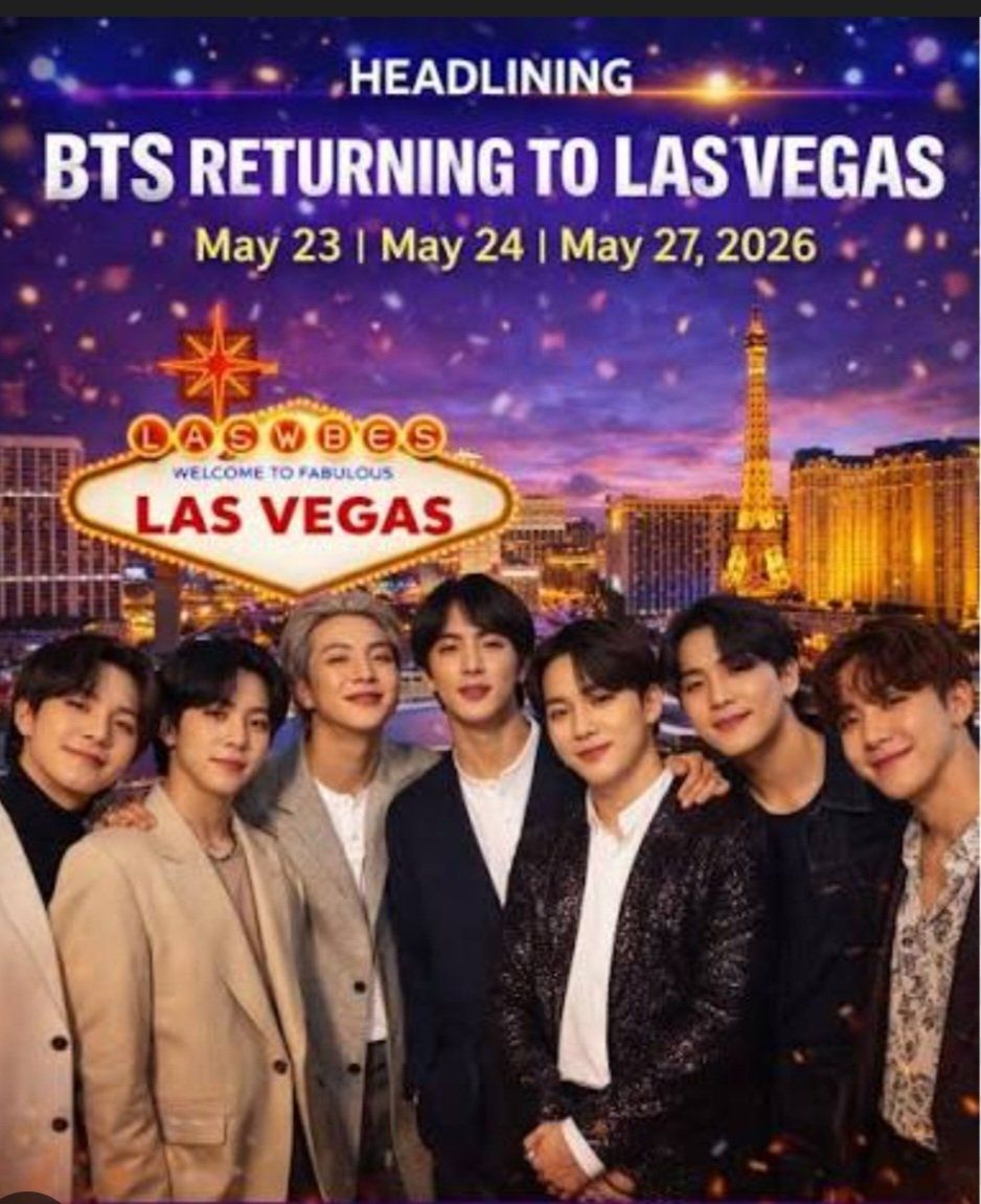 BTS Las Vegas May 27, 2026
