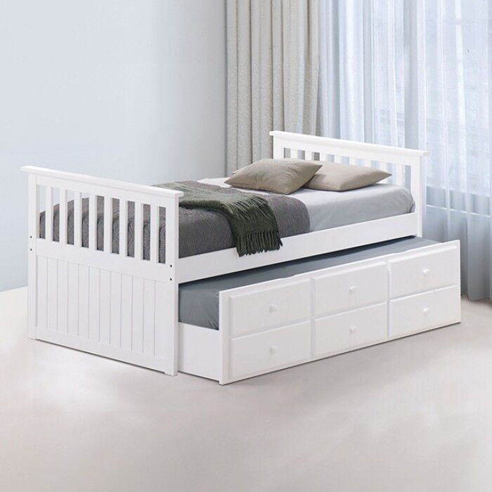 NEW Twin TRUNDLE BED with STORAGE DRAWERS