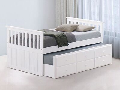 NEW Twin TRUNDLE BED with STORAGE DRAWERS