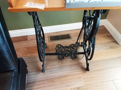 Treadle sewing machine frame / table
