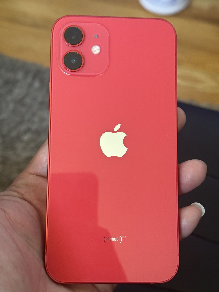 Apple iPhone 12 (PRODUCT)RED Unlocked 85% Battery Health