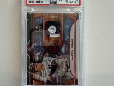 2022 Topps Tribute Aaron Judge Stamp of Approval RLC-Red PSA 9 Mint Baseball Card