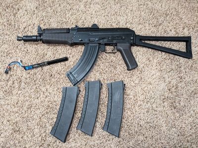 Upgraded ak-74u airsoft rifle PRICE DROP