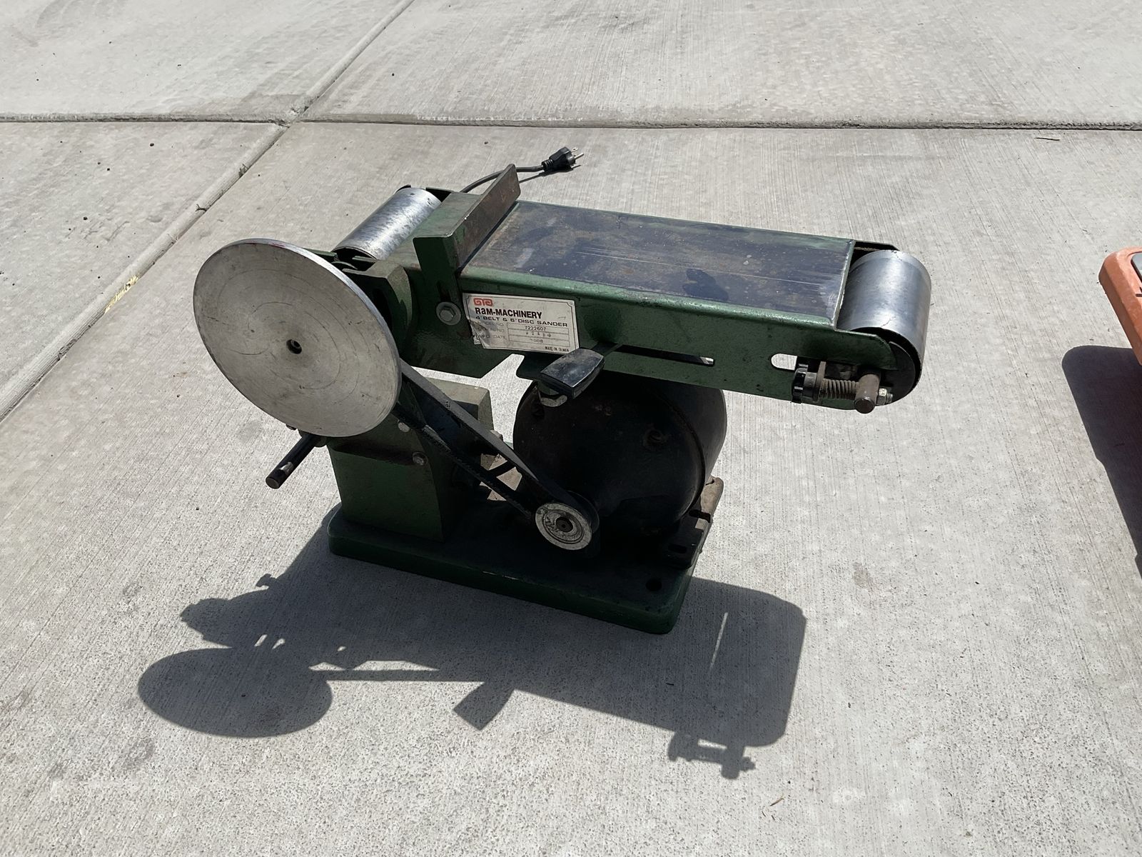 RaM-MACHINERY Combination Benchtop Belt & Disc Sander