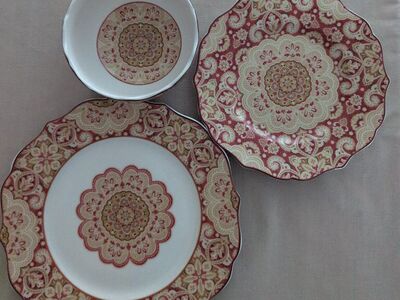 222 Fifth Fine China Lyria Saffron Dish Set