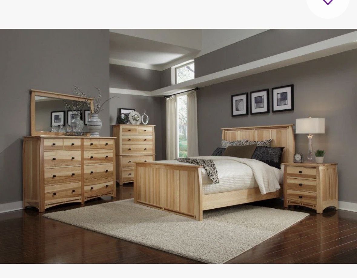 Adamstown hickory king size bedroom suite