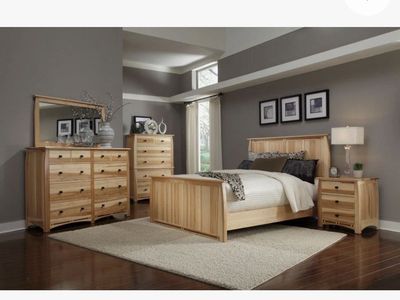 Adamstown hickory king size bedroom suite