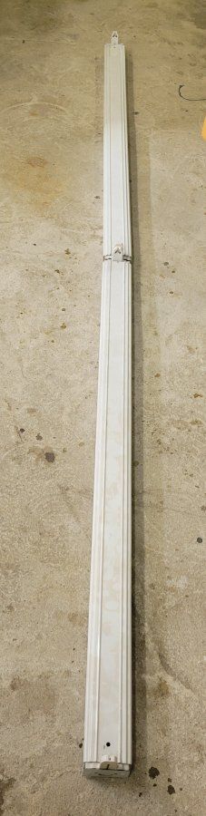 White Overhead Linear Light Fixture Frame Strip