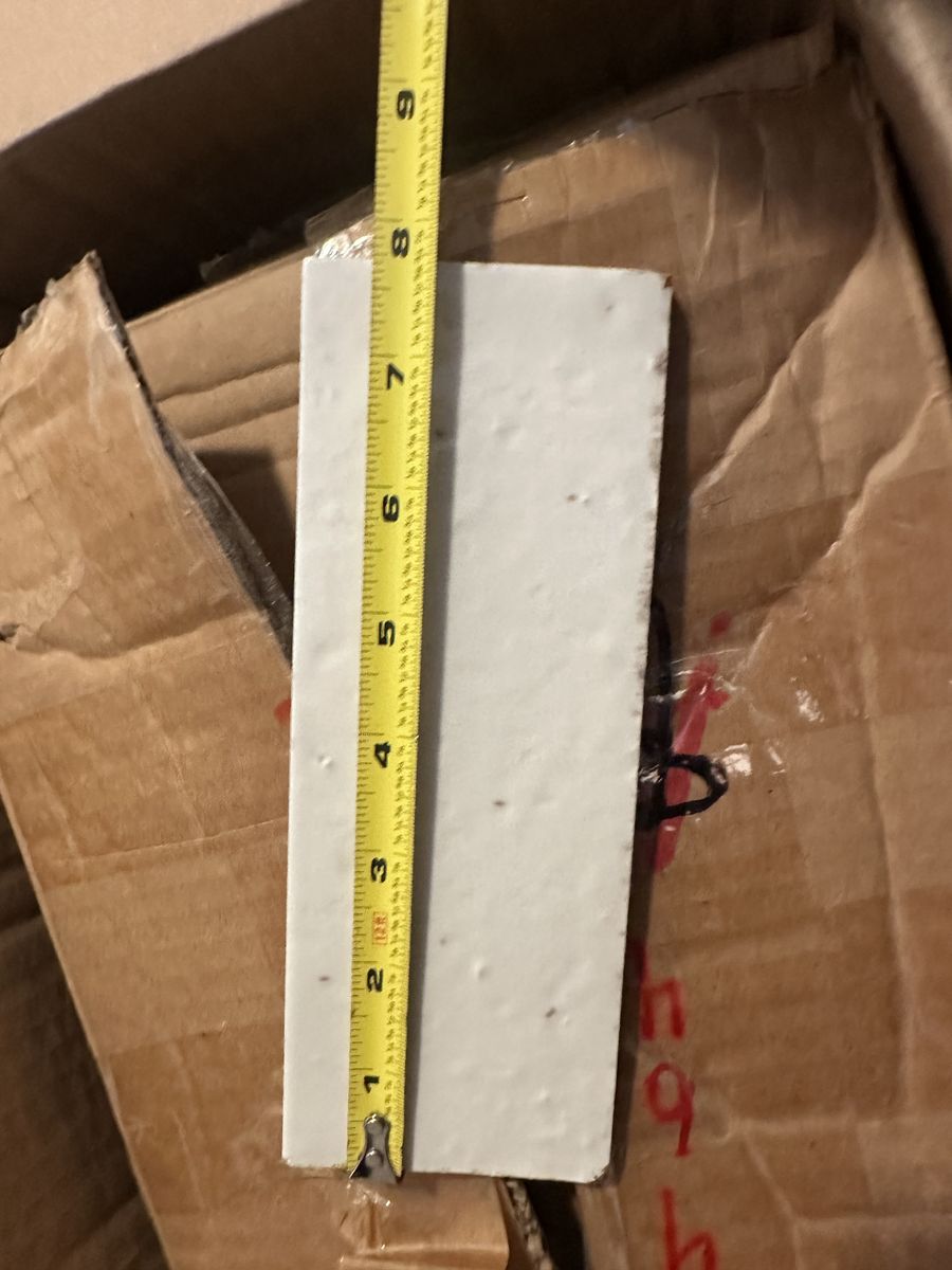 3x7.75 white tile 56 pieces