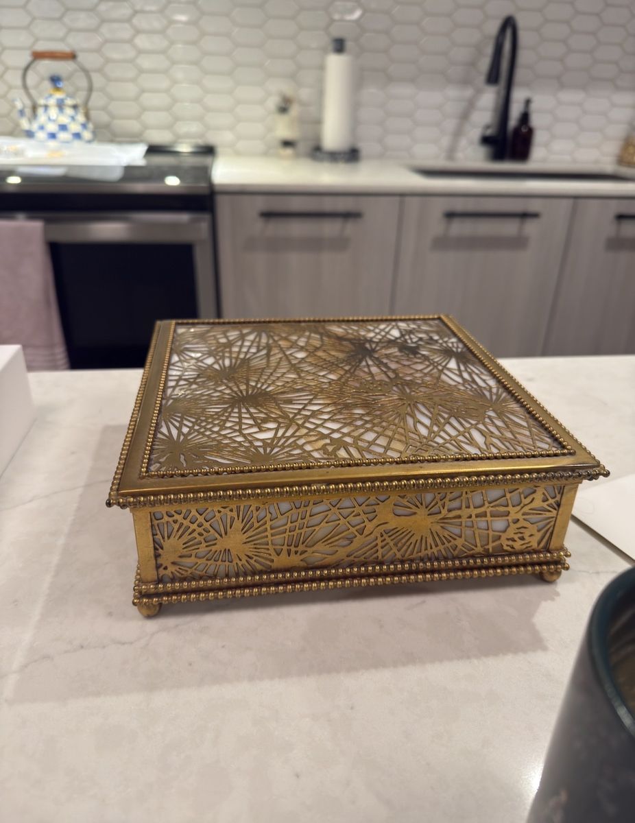 Authentic Tiffany Studios Hinge Box - Early 1900s