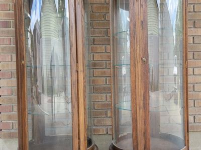 2 Curio Cabinets