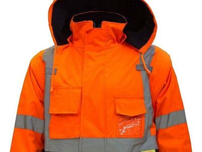 New construction high visor coat jacket