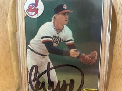 1987 Topps Cory Snyder Autograph Cleveland Indians Hand Signed Baseball Auto MLB BYU COUGARS SUPERSTAR