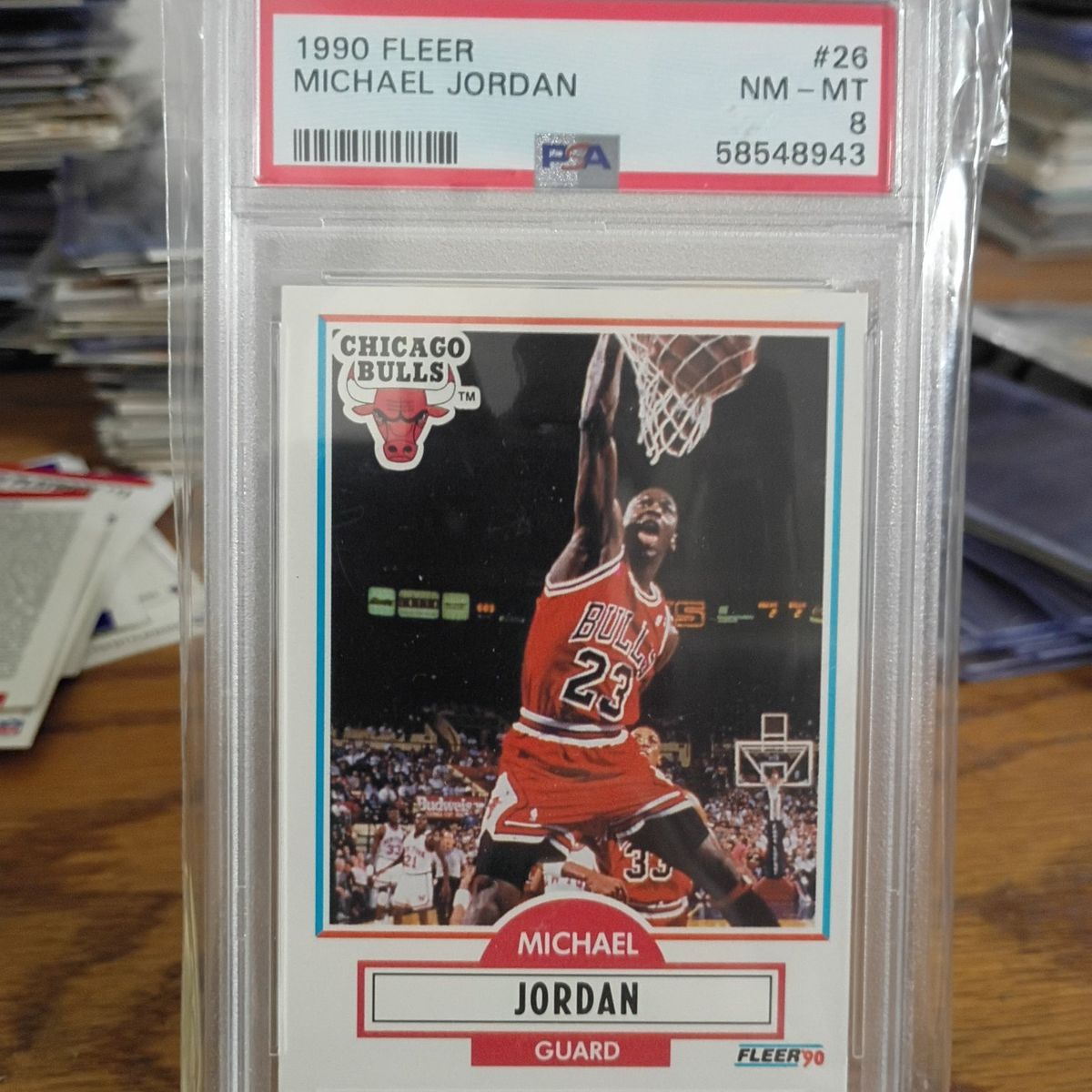 1990 Fleer Michael Jordan #26 PSA 8